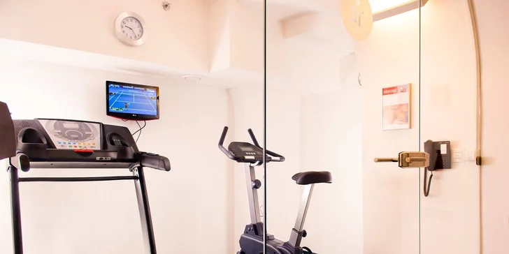 Využít můžete i místní fitness.