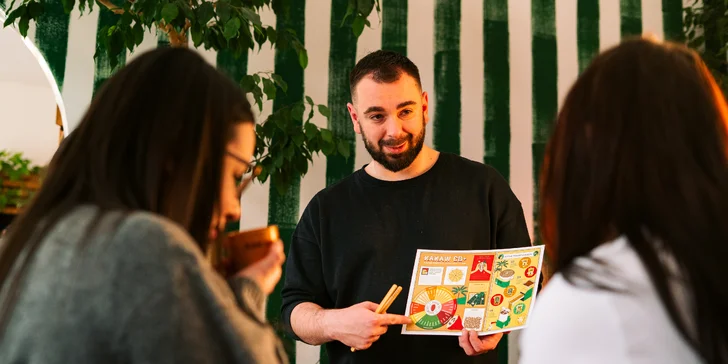 Počas degustácie spolu s účastníkmi prejdete horizontom kakaových bôbov, nájdete stopy odrodového kakaa a vychutnáte si lahodnú čokoládu. 