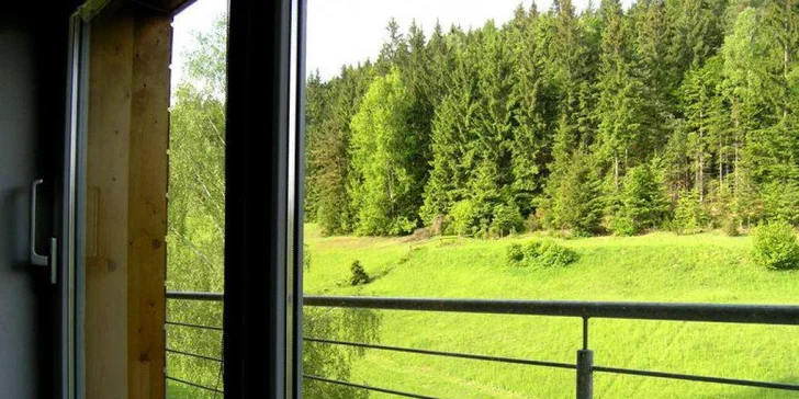 Apartmá Standard má i balkon. Z ložnice je překrásný výhled. 