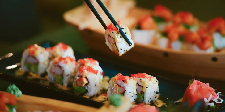 V nabídce je sushi set se 34 nebo 58 kousky.