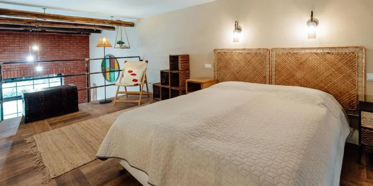 Štýlovo zariadené Fajnové apartmány sa nachádzajú len pár minút chôdze od Vodného raja Vyhne.