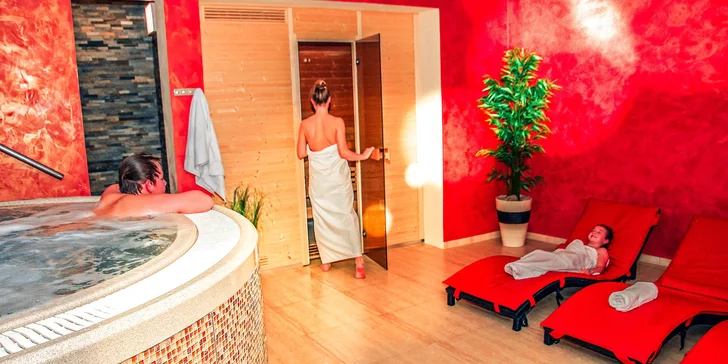 V balíčku máte i privátní relax ve wellness zóně. 