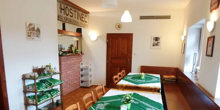 Do restaurace si pak můžete zajít i na oběd nebo večeři.