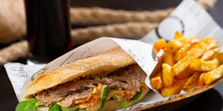 Bravčové alebo hovädzie flaguette menu