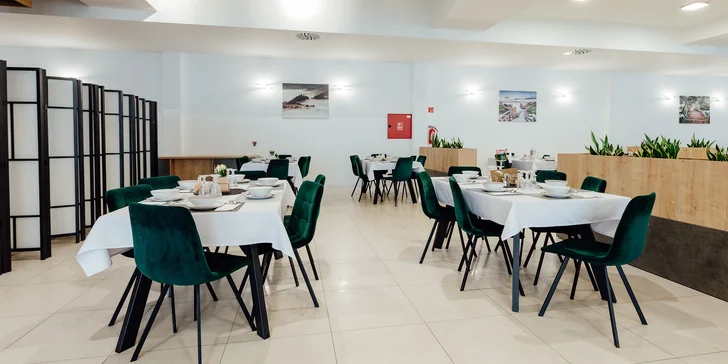 V ceně pobytu máte chutné snídaně, které si vyberete z menu podle vlastní nálady a preferencí.