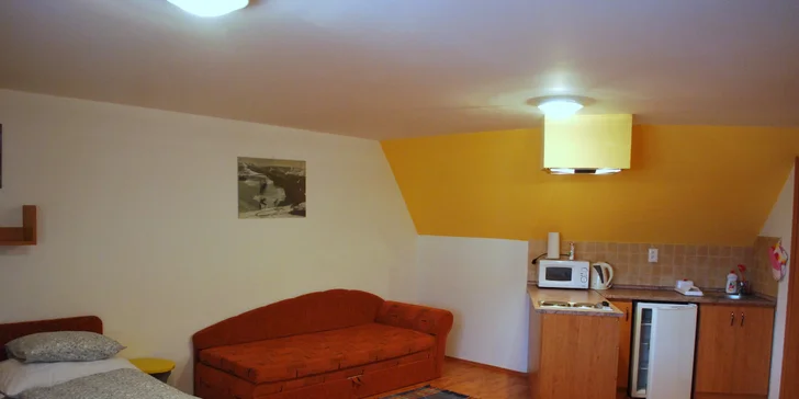 Penzión ma kapacitu 24 lôžok rozdelených v 8 apartmánoch. Tie sú 2– až 4-posteľové.
