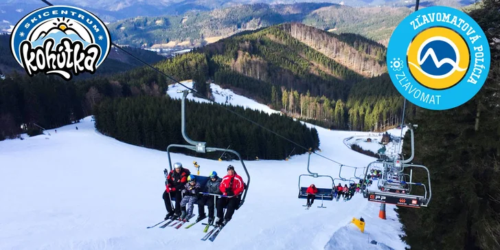 Celodenný skipas pre dieťa, seniora či dospelého do SKI CENTRUM KOHÚTKA