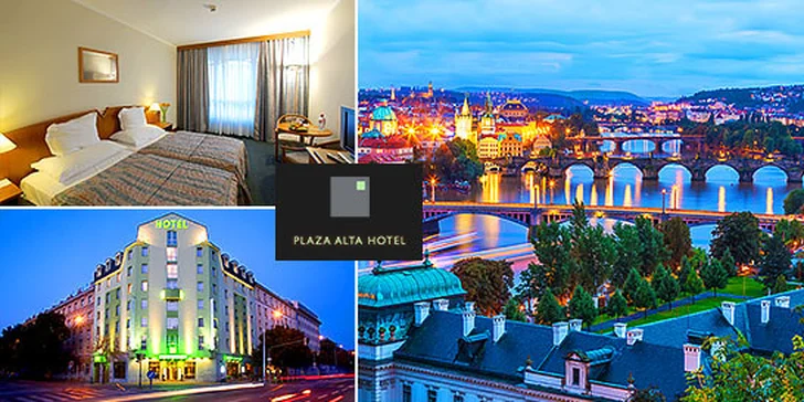 Hotel Plaza Alta Praha**** blízko historického centra, dieťa zdarma
