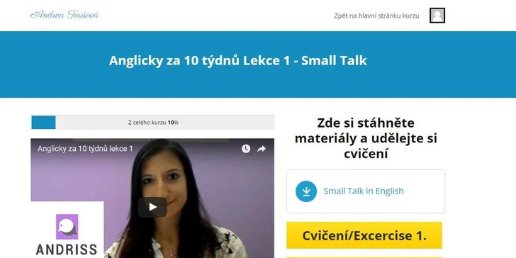 Zvolit můžete kompletní kurz, který vám zajistí i videa a materiály ke stažení a online cvičení. 