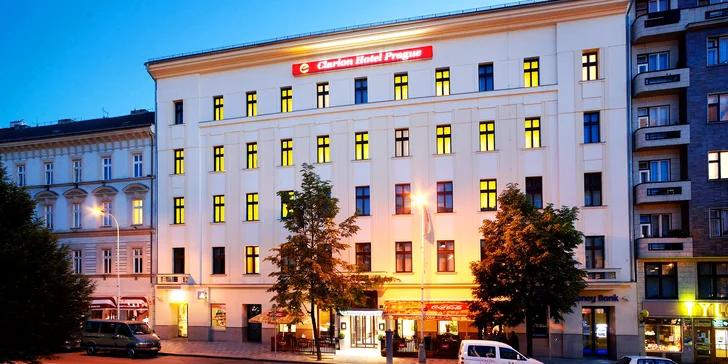 Pražské pamiatky na dosah: pobyt s raňajkami v hoteli Clarion na Vinohradoch