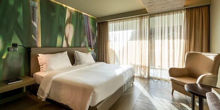 V hotelovém resortu pro vás bude připravený pokoj Standard s rozměrem 32 m². 