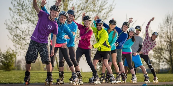 10týdenní kurzy inline bruslení pro děti i dospělé po celé Praze