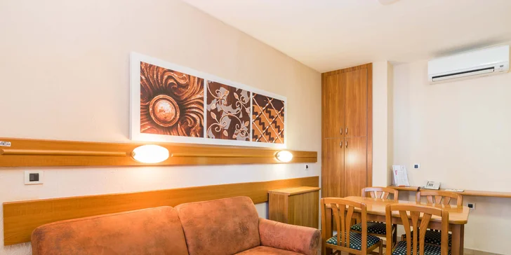 Čo sa rozlohy týka, všetky apartmány sú rovnako veľké.