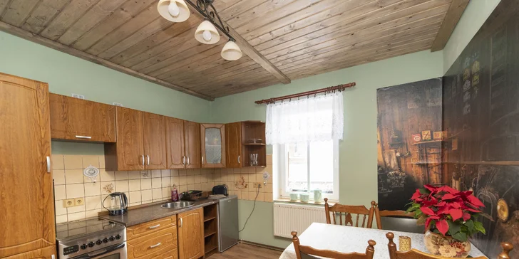 V apartmánu je i vybavená kuchyňka.