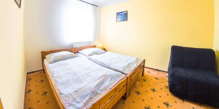 Připravení jsou tu na příjezd zamilovaného páru i čtyřčlenné rodiny.