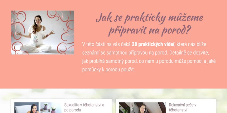 Dozvíte se, jak porod skutečně probíhá, jak při něm pracovat s dechem, tělem i myslí a jak si nastavit podmínky podle sebe. 