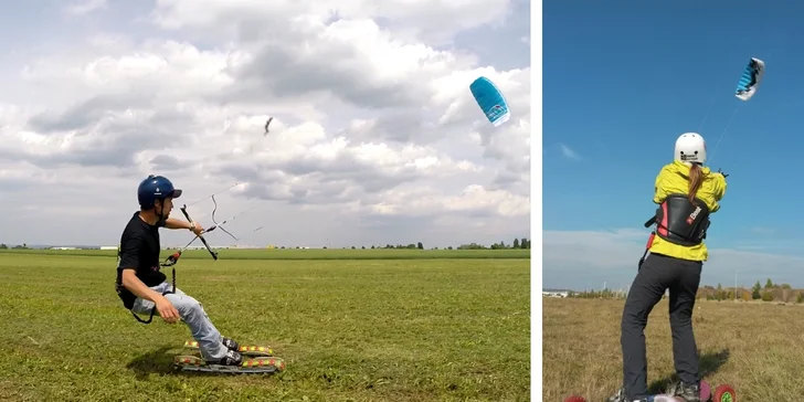 U celodenního kurzu si můžete zkusit i jízdu na mountainboardu nebo na travních lyžích.