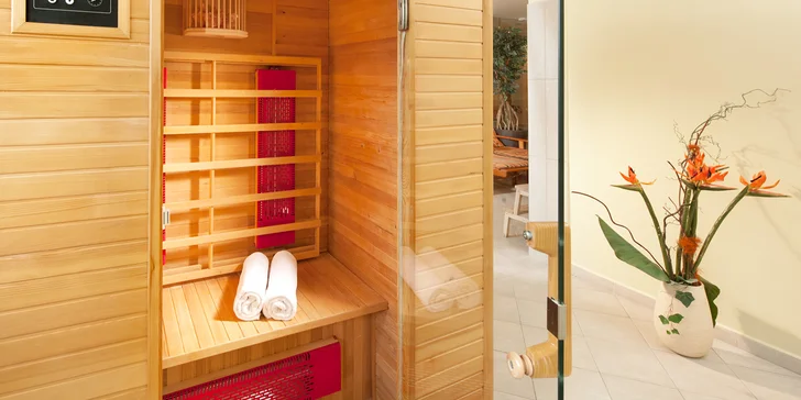 V ceně každého pobytu je lahev  vína a 10% sleva na wellness procedury.