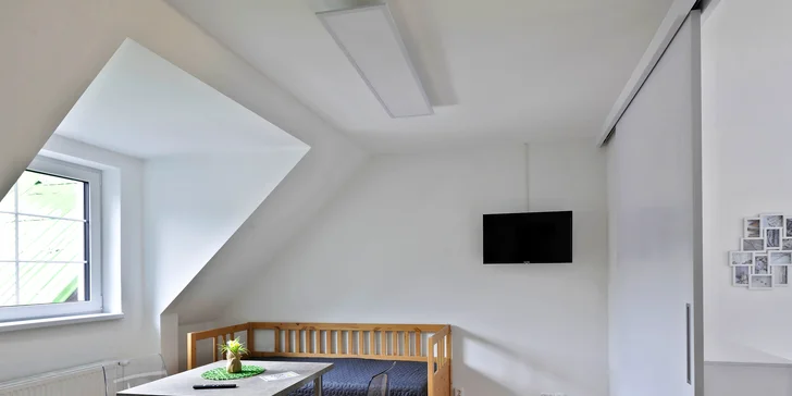 Připraven pro vás bude dvoulůžkový nebo čtyřlůžkový pokoj.