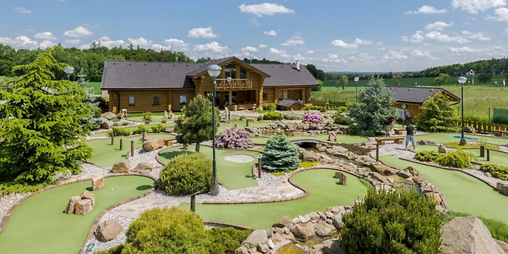 90minutová hra adventure golfu v Horním Bezděkově