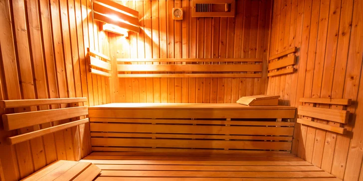 Po masáži je k dispozícii sauna a oddychová zóna.