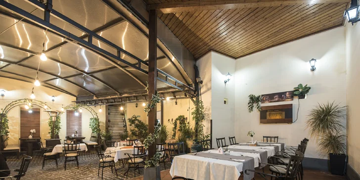 Večeře se podávají v restauraci Next, která je cca 50 metrů od penzionu. 