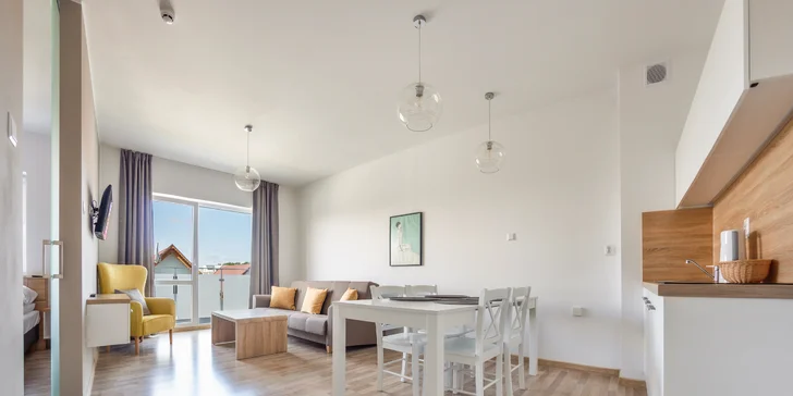 Apartmán je velký cca 40 m².