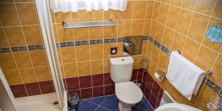 Pokoje mají vlastní koupelnu.