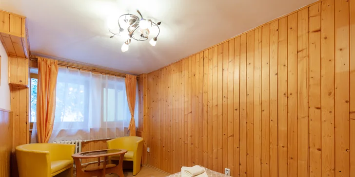 V nabídce je několik druhů pokojů i apartmánů.