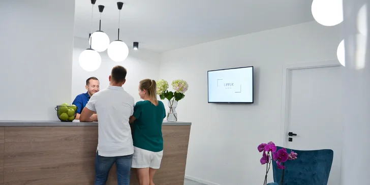 Při příchodu na recepci si můžete doobjednat občerstvení