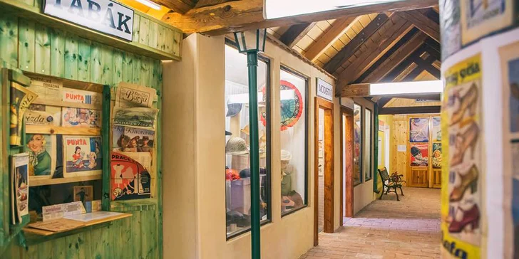 Čeká vás expozice plná zajímavostí – nahlédnete do domácnosti městského typu, z níž můžete vejít do ulice.