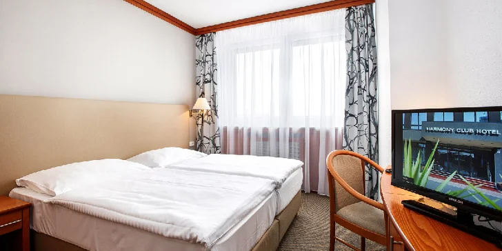 Připravený pro vás bude dvoulůžkový pokoj kategorie Comfort. 