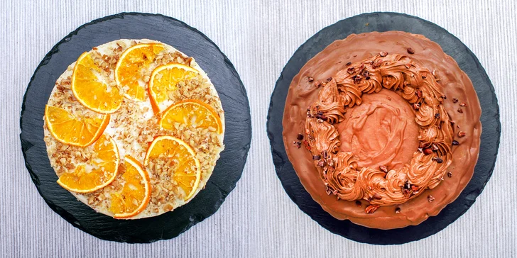 Pečený veganský dort: mechový, mrkvový, čokoládový i Napoleon