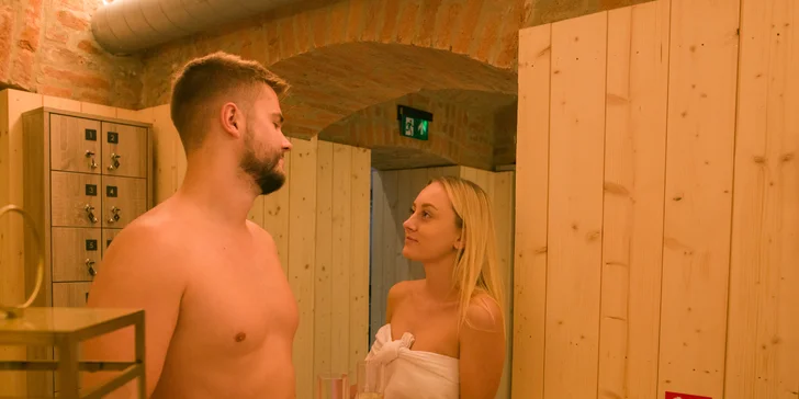 Do privátního wellness můžete dorazit ve dvou či ve třech. 