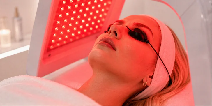 Neinvazivní péče o pleť: LED světelná terapie s vyživující maskou
