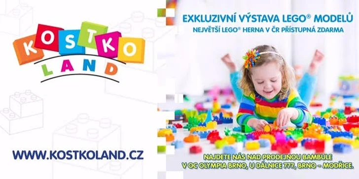 Užijte si s dětmi spoustu zábavy mezi kostičkami.