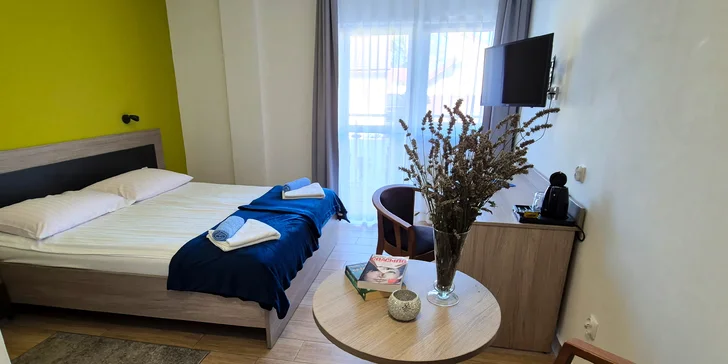 Po příjezdu se zabydlíte v moderně vybaveném pokoji Comfort či rodinném Standard.