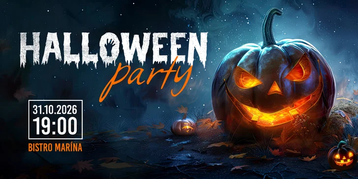 Vstup na halloween party pre 1 alebo 2 osoby, welcome drink, snacky aj párty s DJ
