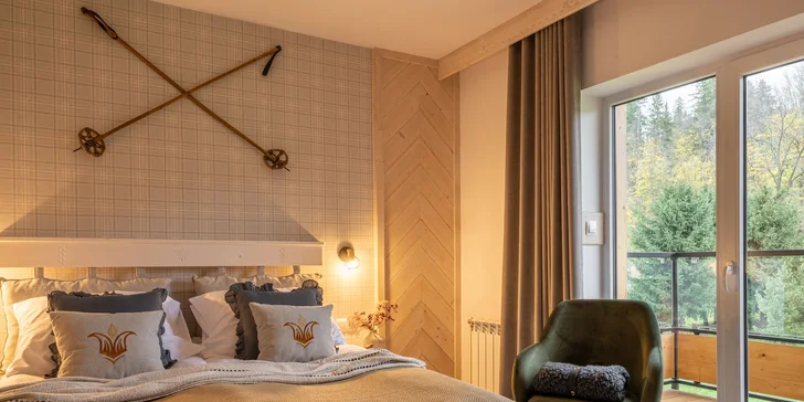 Na výběr máte luxusní jednopodlažní nebo dvoupodlažní apartmán