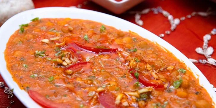 280 g Chana Masala – uvarený cícer s paradajkovo-cibuľovou omáčkou