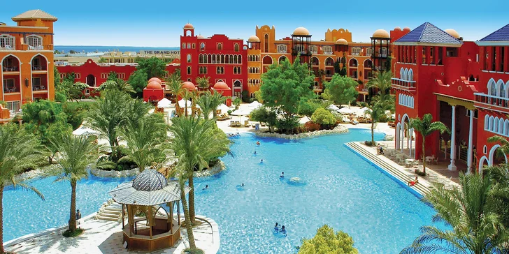 All inclusive dovolená v Egyptě: 4* The Grand Resort v Hurghadě, letenka a animační program