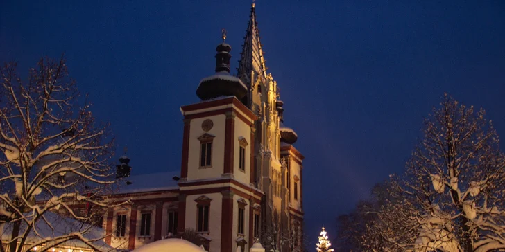 Uvidíte nádhernou baziliku, která patří mezi nejvýznamnější mariánské stavby v Evropě. 