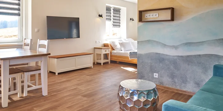 Na výběr je 5 typů apartmánů. 