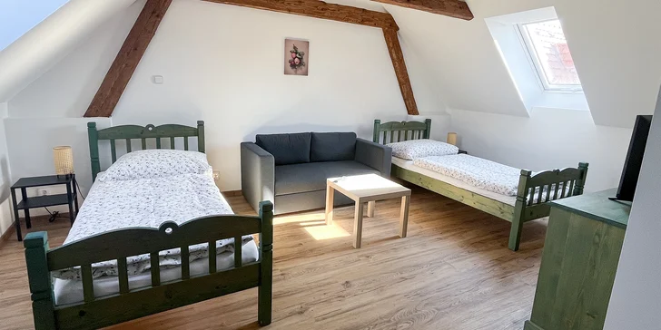 Čakať tu na vás bude útulné štúdio alebo apartmán, v ktorom sa pohodlne vyspí až päť hostí.