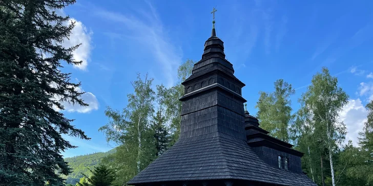 Kostel sv. Prokoka a Barbory z Podkarpatské Rusi.
