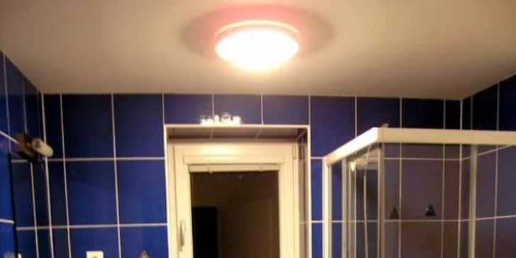 Tohle je koupelna apartmá Standart. 