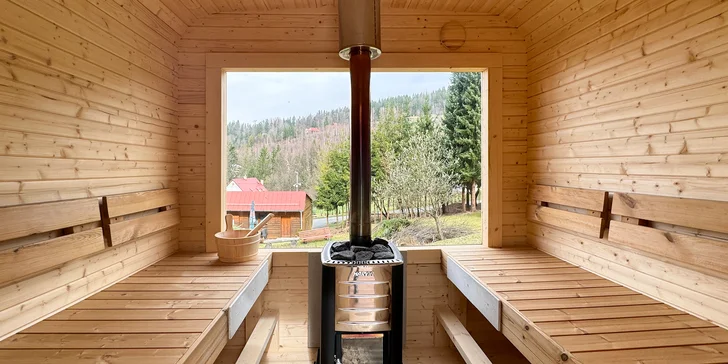 Penzion Na Lůkách vám nabídne také relax v sauně.