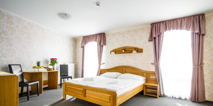 Za příplatek si můžete dopřát prostornější pokoj Superior Lux. 
