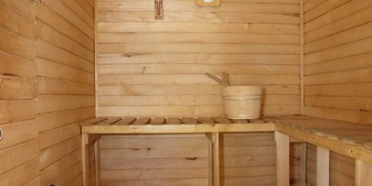 K chalupě patří i finská sauna, kterou můžete využívat neomezeně.