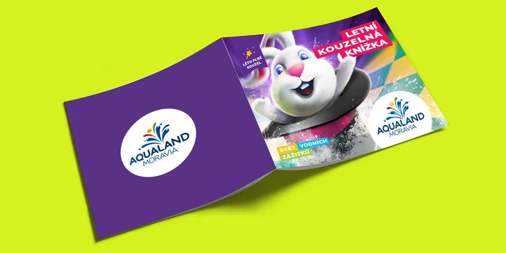 Zároveň na pokladně dostanete Kouzelnou knížku plnou slev – do Aqua shopu, baru, wellness, 7D kina i hotelu. 